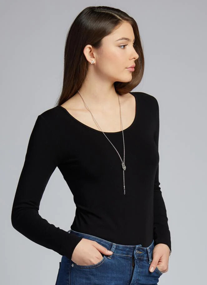 Bamboo L/S Tee  Black O/S