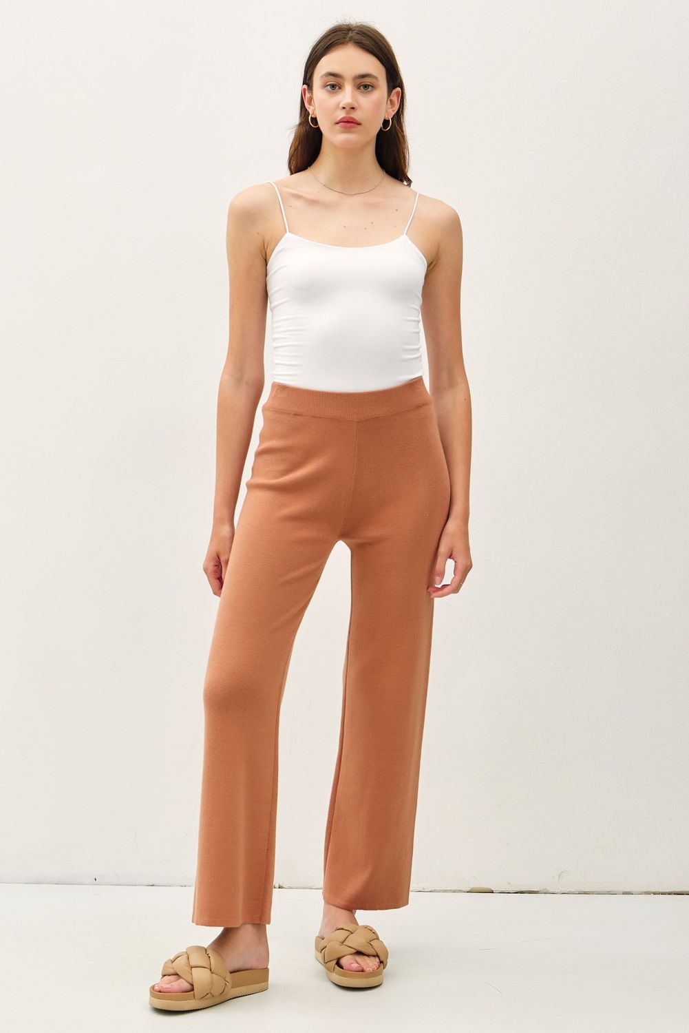 Sweater Pants, Color: Hazelnut, Size: Sm
