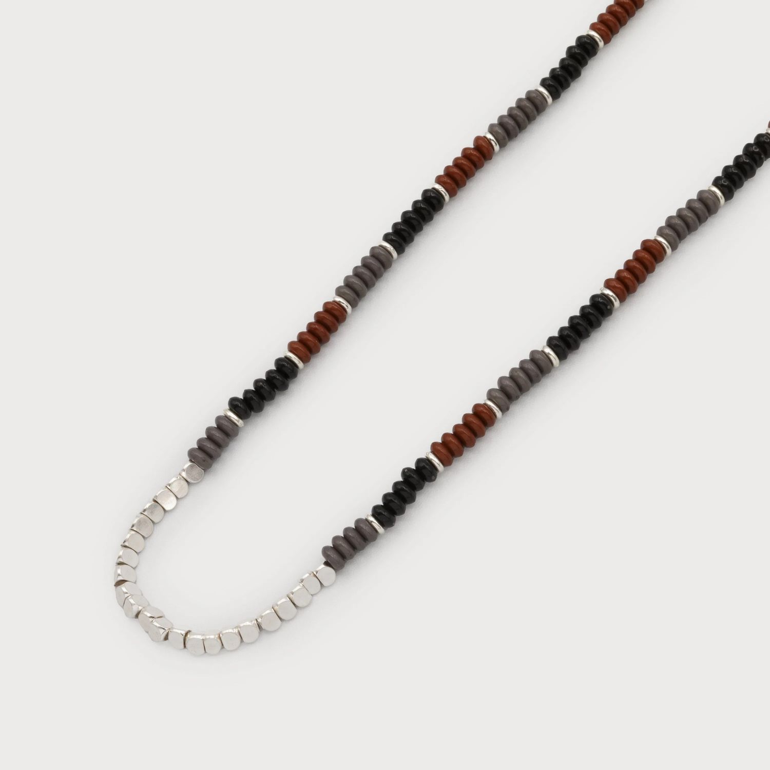 Beaded Necklace, Color: SLV, Size: O/S