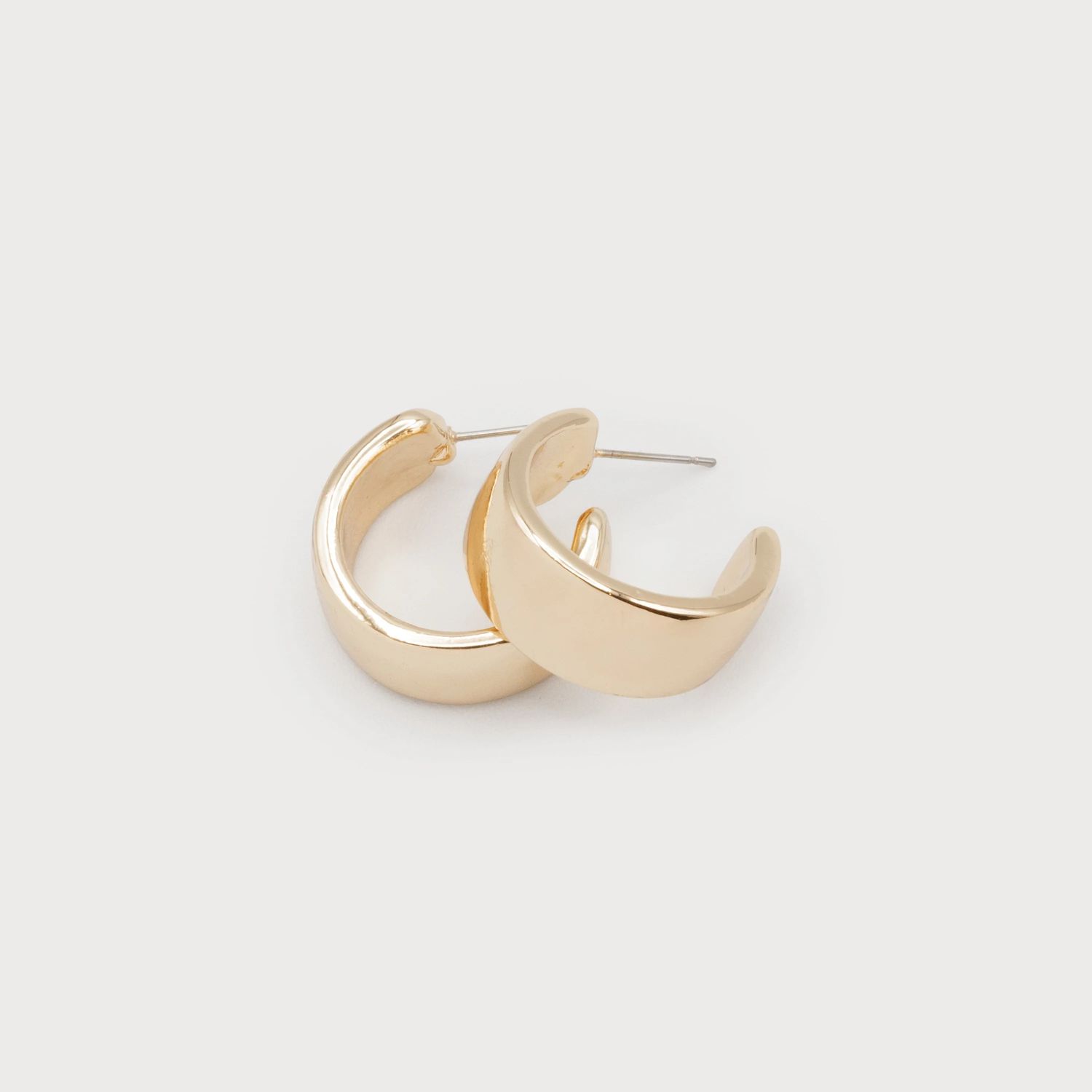 Chunky Half Hoop, Color: GLD, Size: O/S