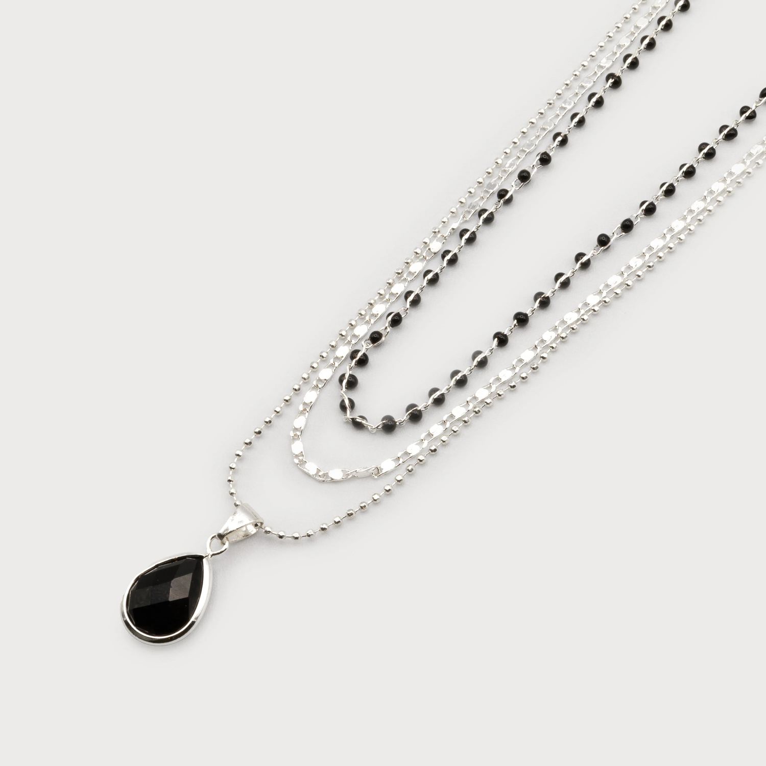 Layer NK with Crystal, Color: SLV, Size: O/S