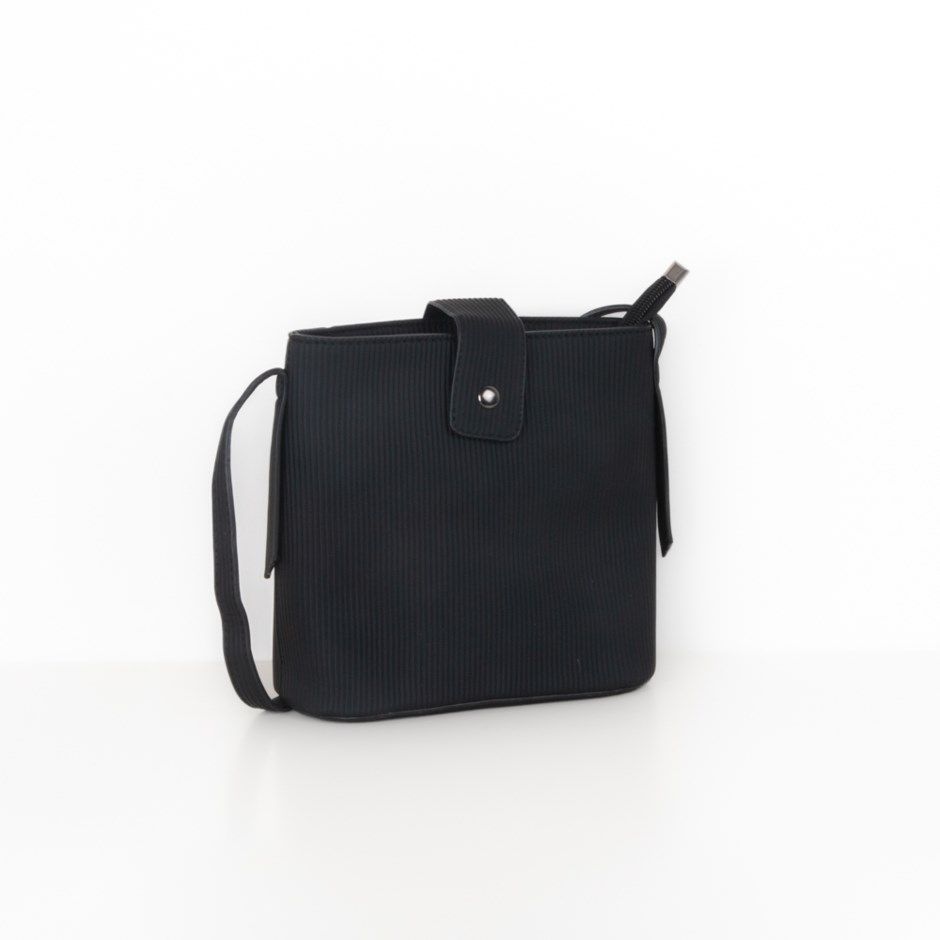 Crossbody Bag  Strap Zipper, Color: Black, Size: O/S