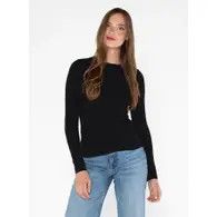 CEBT1020 Bamboo LS Crew Neck, Color: Black, Size: O/S