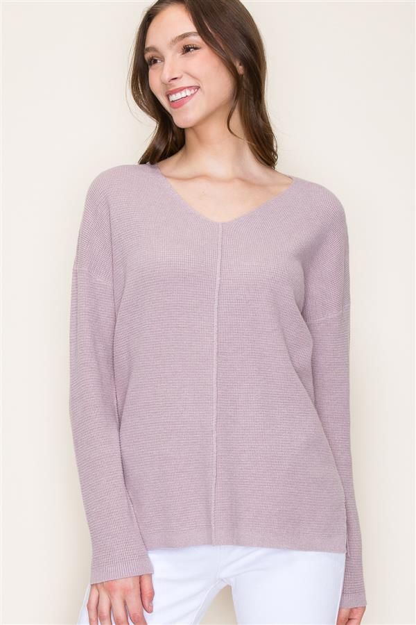 V Neck Pullover Hot Pink, Color: Hot Pink, Size: Small