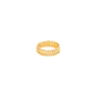 BeadTwist Ring, Color: Gld, Size: O/S