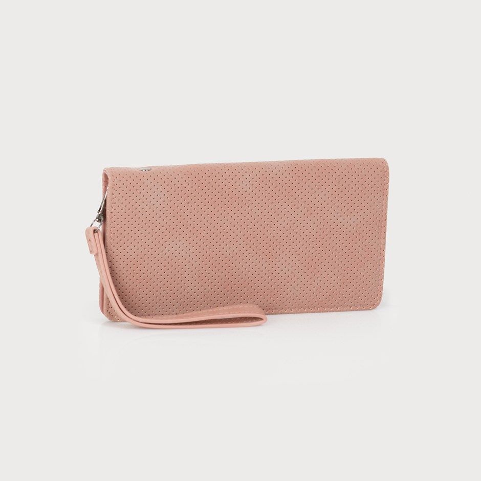 Wristlet Pouch Wallet, Color: Blush, Size: O/S