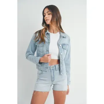 Denim Jacket w/Fray