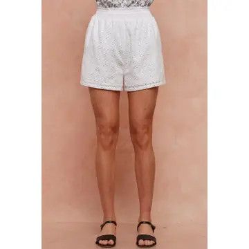 Lace Shorts, Color: White, Size: Small