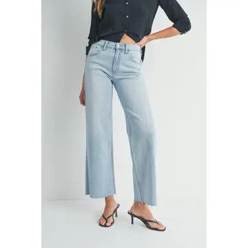 Long Wide Leg Jean, Color: Denim, Size: 12