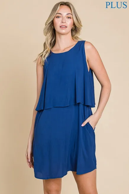 Plus Halter Dress