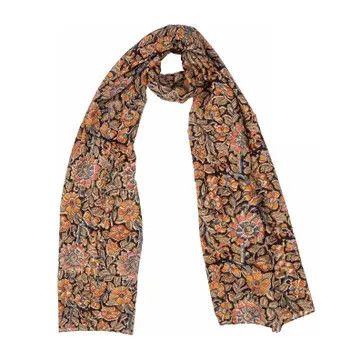 Cotton Scarf, Color: Block Print, Size: O/S