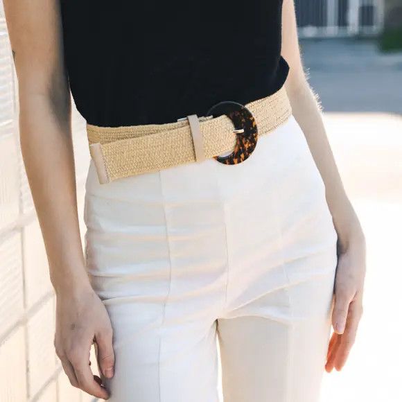Stretch Cinch Belt, Size: O/S, Color: Natural