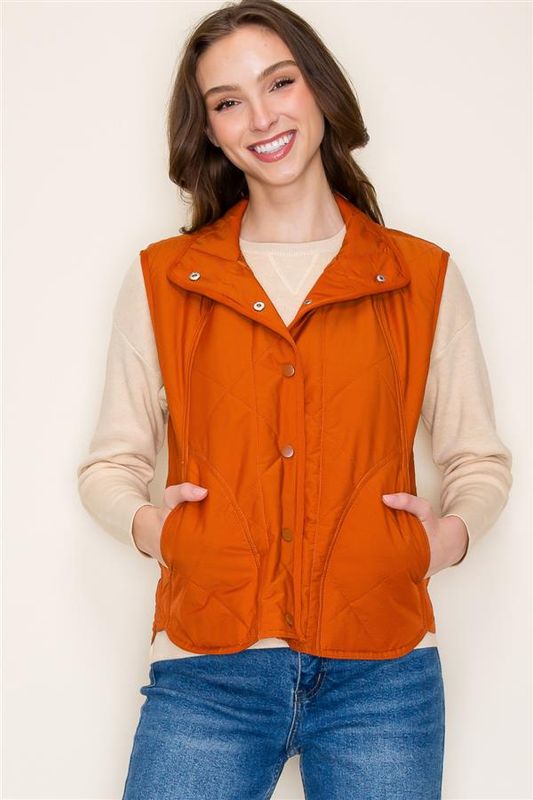 Button Down Padded Vest