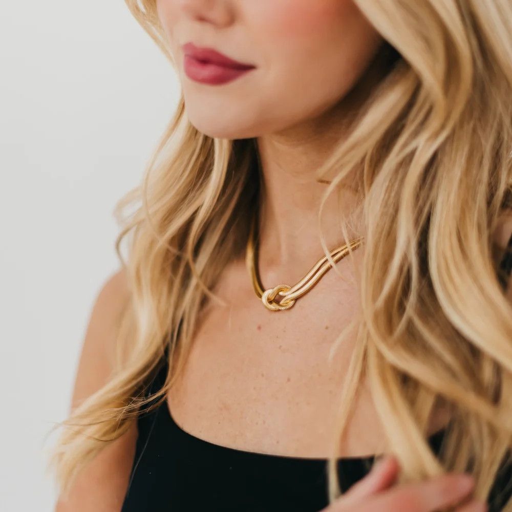 Talia Tied Necklace, Size: OS, Color: Gold