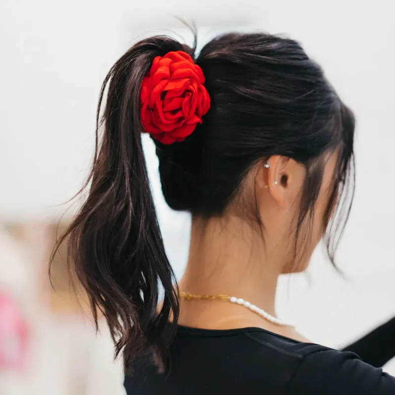 Rose Hair Claw Clip