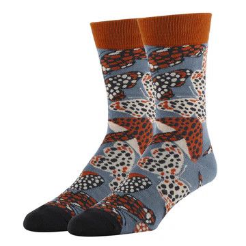 Sprint Dash Mens Socks, Size: M/L, Color: Green Print