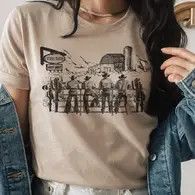 Bronco T-Shirt, Color: Tan, Size: Small