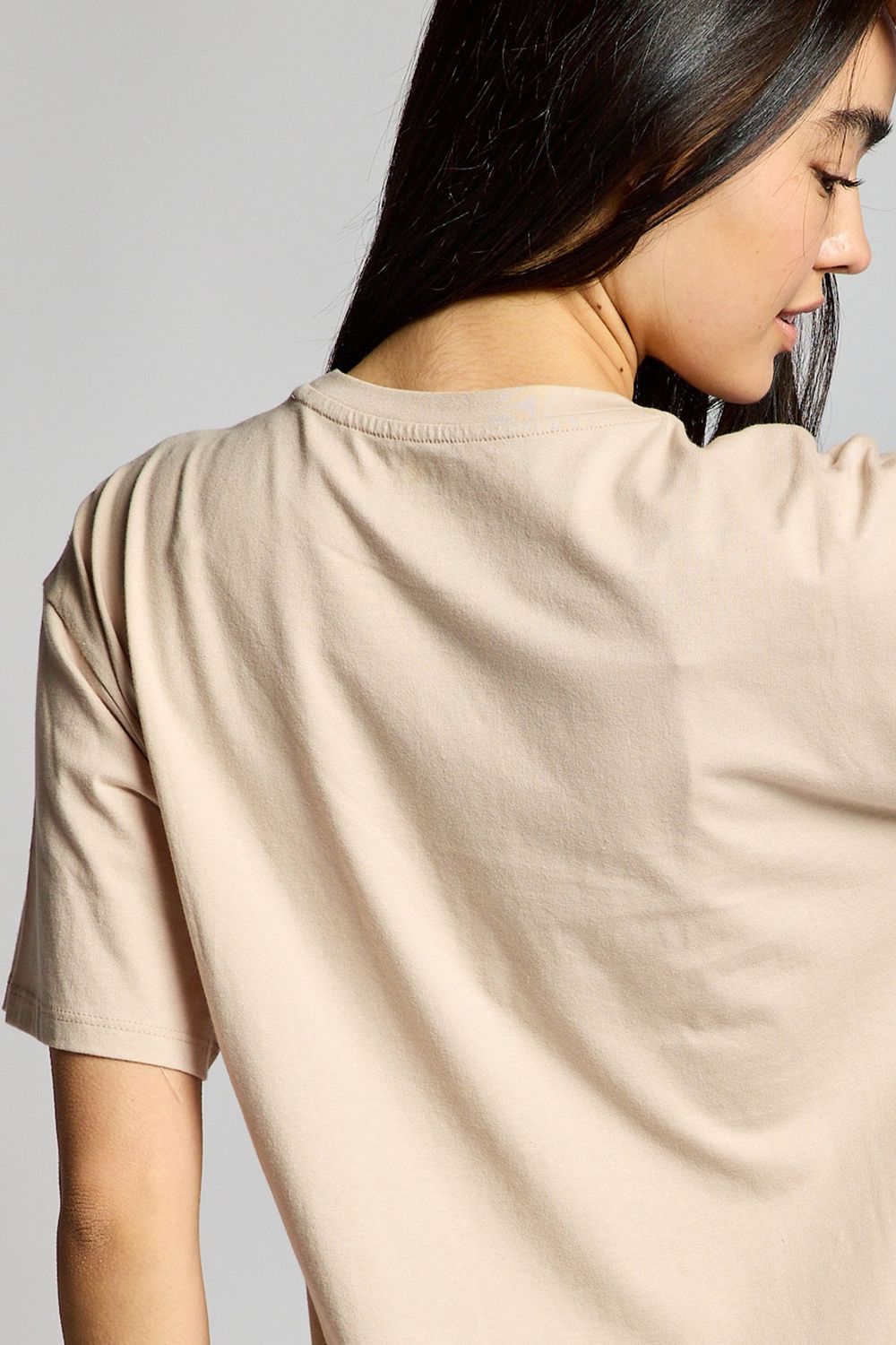 SS Crop TShirt Bone MED