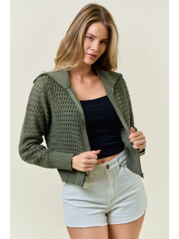 Zip Sweater Jacket