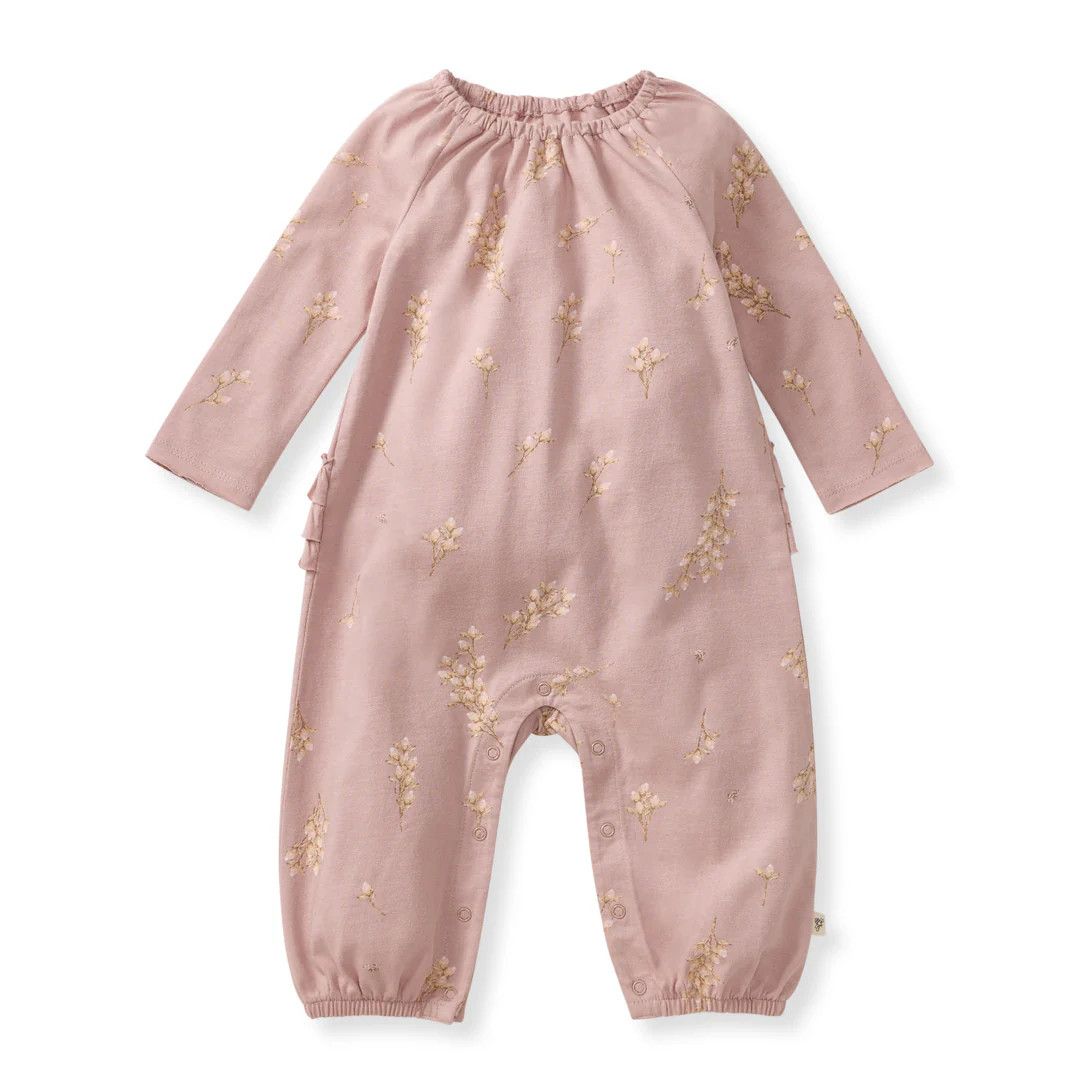 Budding Beauty Jumpsuit, Color: Rose, Size: 12 Mon