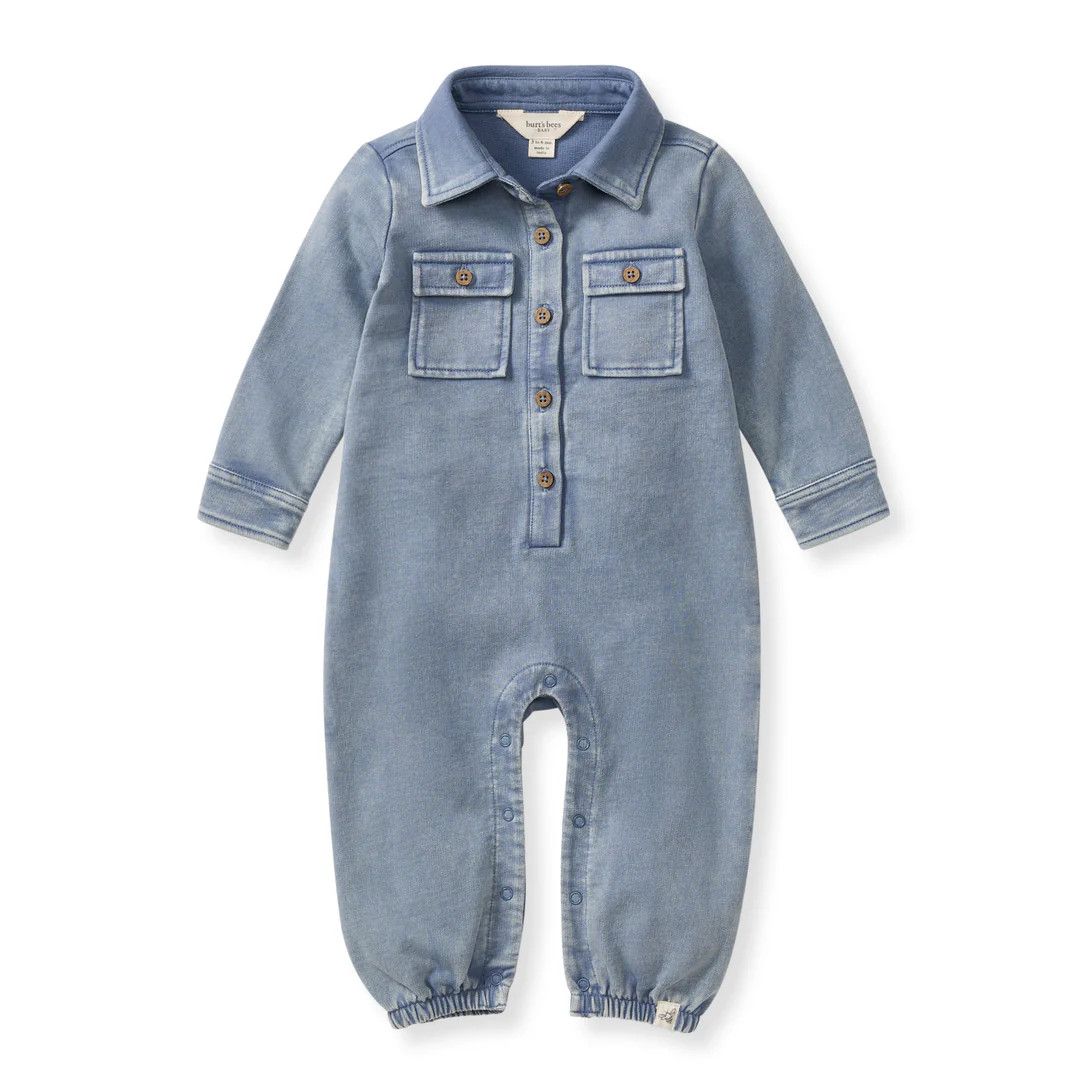 Acid Wash Jumpsuit, Size: 12 Mon, Color: Flint