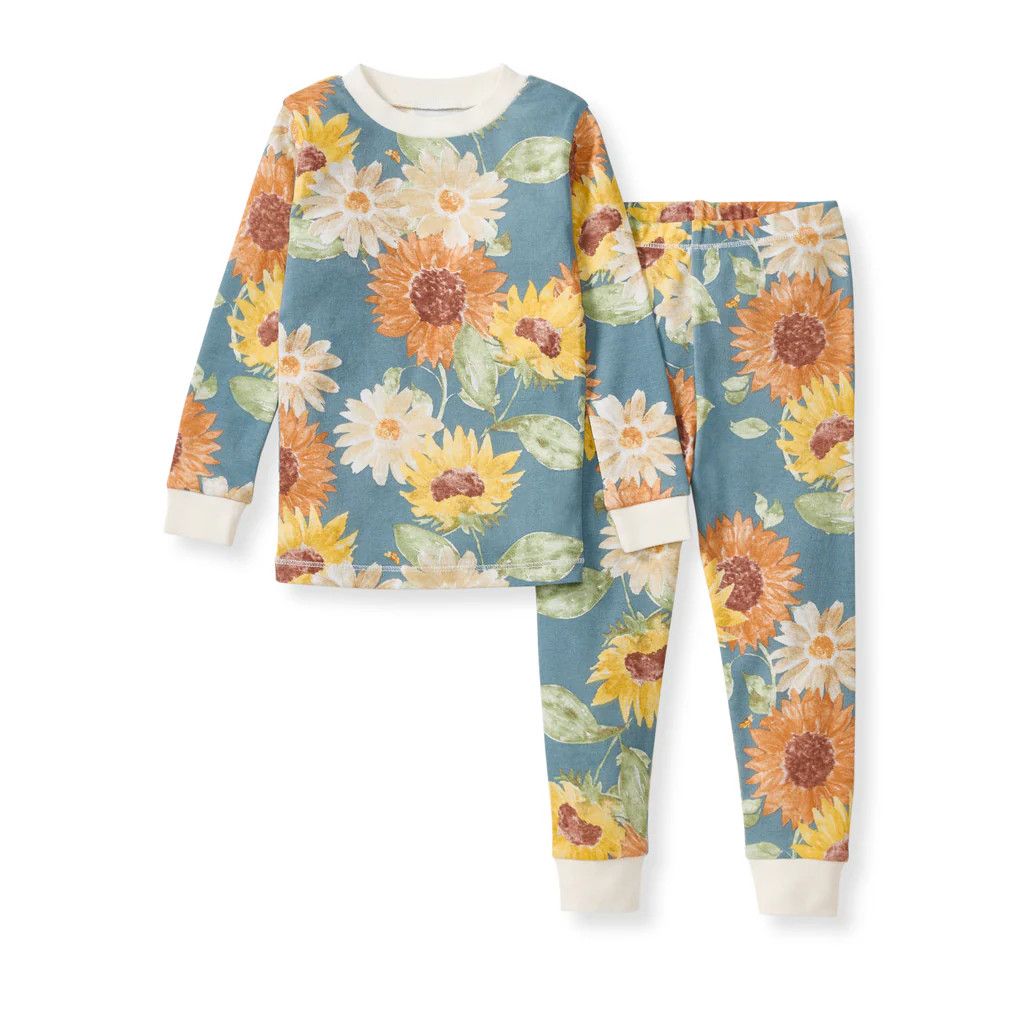 Sunflower PJ Set, Size: 2T, Color: Blue