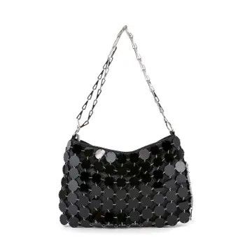 Metal Mesh Bag, Size: OS, Color: Black