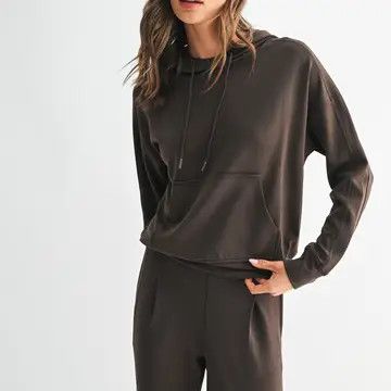 Laguna P/O Hoodie, Color: Expresso, Size: Small