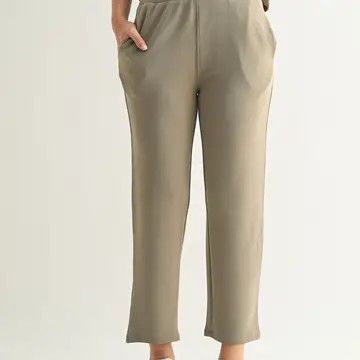 Laguna Cropped Pant, Color: Warm Grey, Size: Small