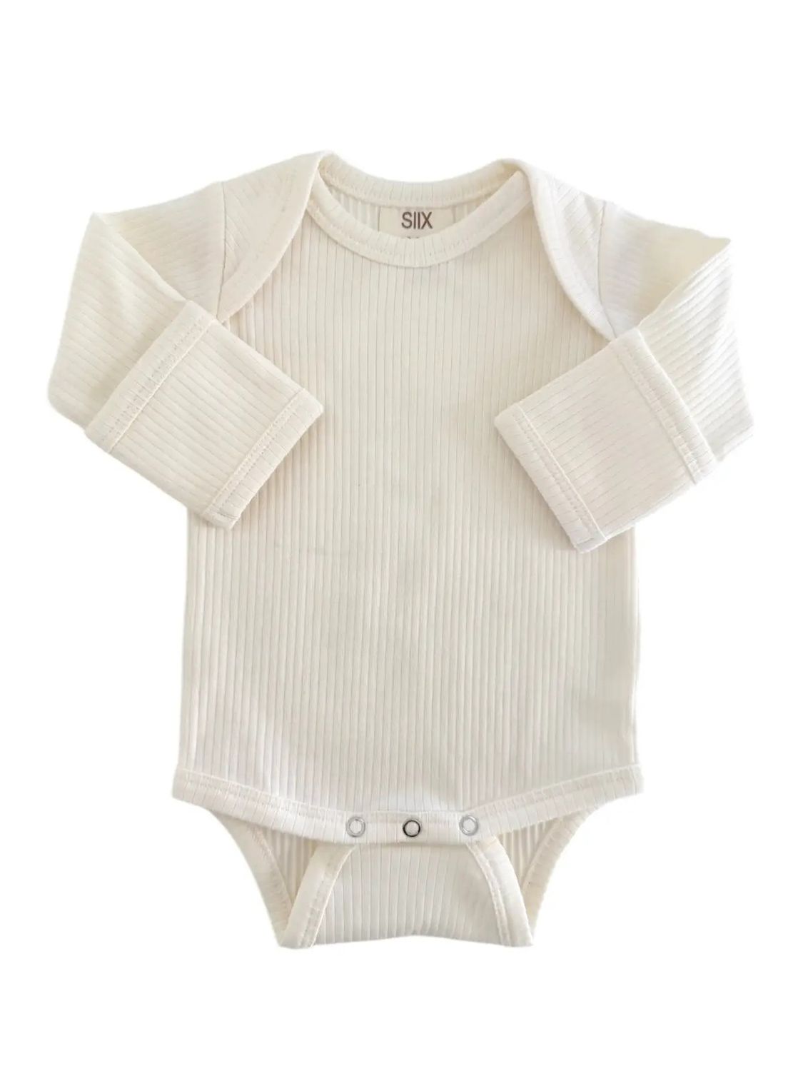 LS Bodysuit, Color: Ivory, Size: 3-6M