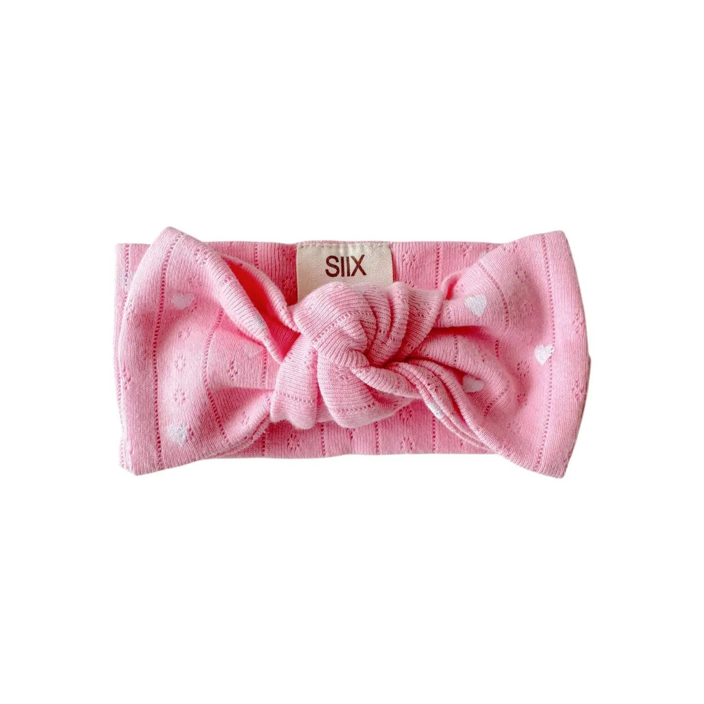Pointelle Bow, Color: Pink, Size: O/S