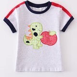 Dino App Boy Shirt, Color: Grey, Size: 5