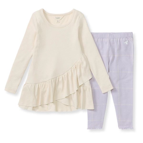 Ribbed Set, Color: Oat, Size: 12 Months
