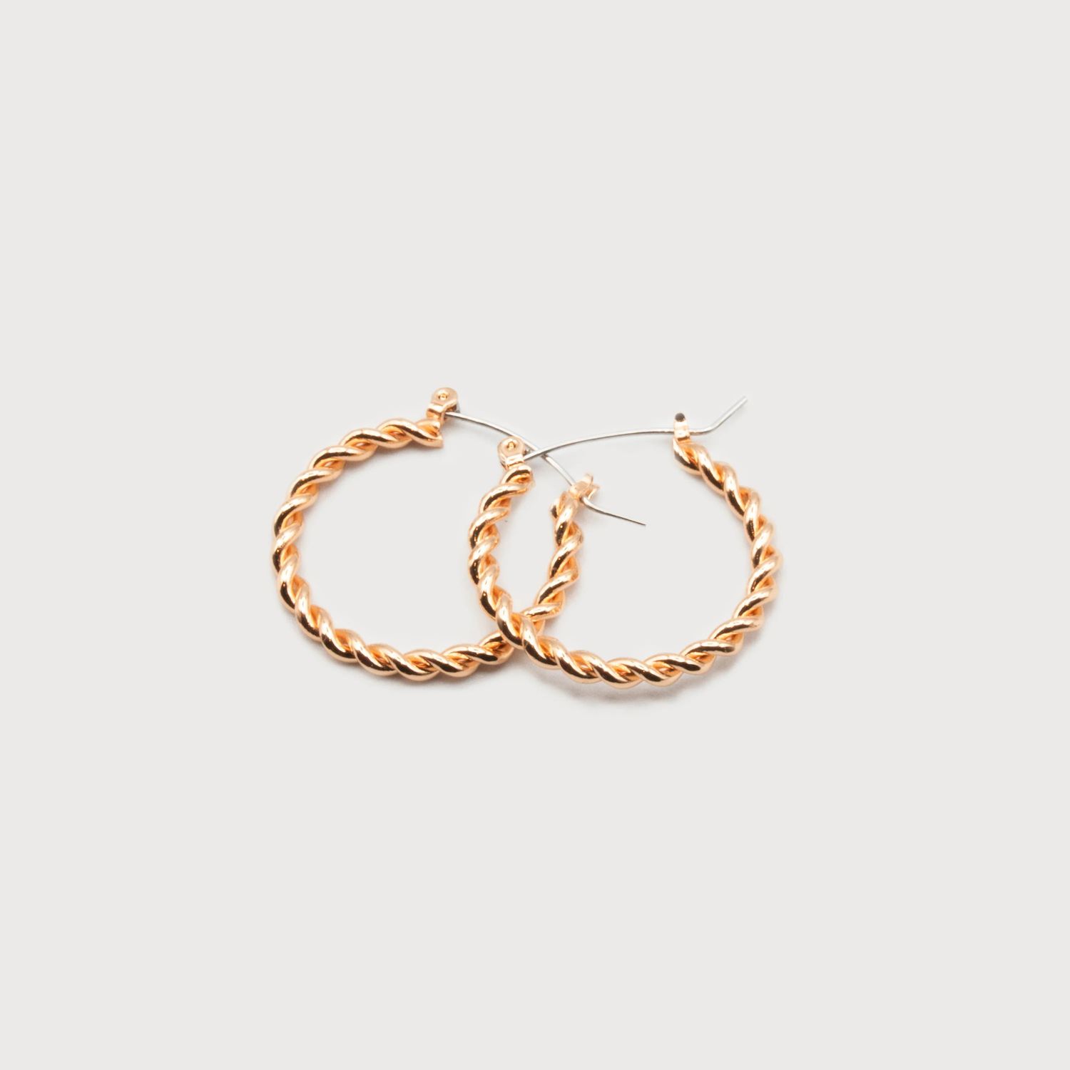 Twisted Hoops, Color: GLD, Size: O/S