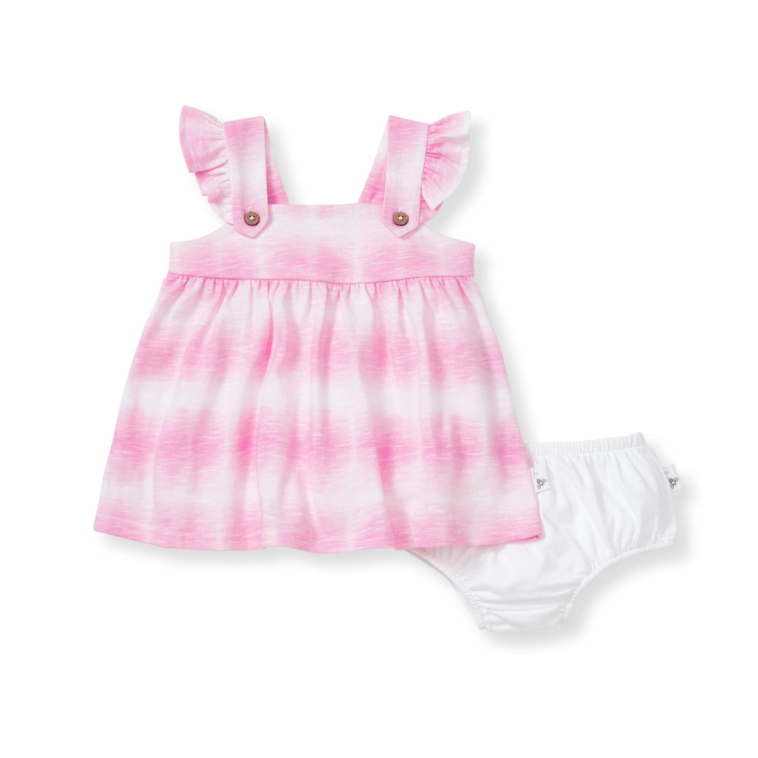 Tye Dye Dress &amp; Diaper, Color: PinkMauve, Size: 18 Months