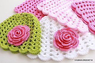 Crochet Rose Hat, Size: O/S, Color: Brown