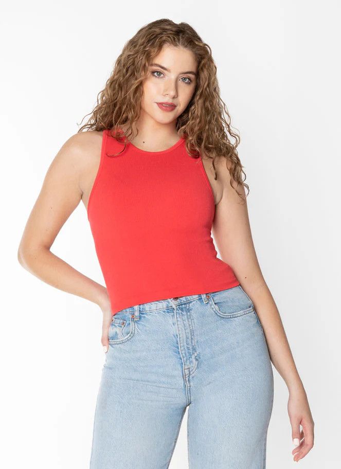 CEBT1022 Bamboo Ribbed Tank GOJI O/S