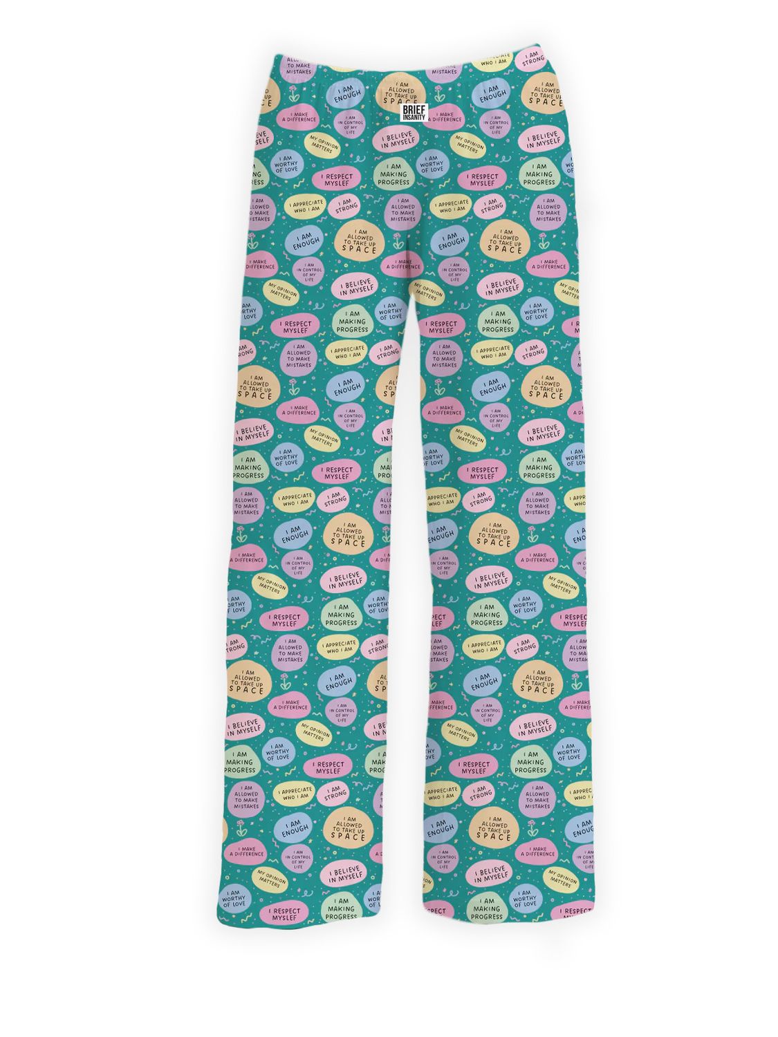 Positive Affs Lounge  Pants, Color: Green, Size: Sm