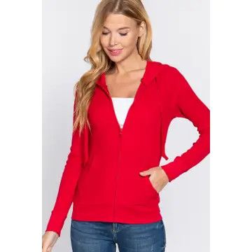 LS Hoodie Thermal Jacket, Color: Red, Size: Small
