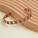 SS Bracelet, Color: RG/Bk, Size: O/S