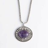 Oval Pendant, Color: Stone, Size: O/S