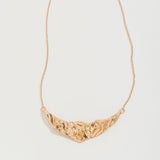 Gold Crumple Neclace, Color: Gold, Size: O/S