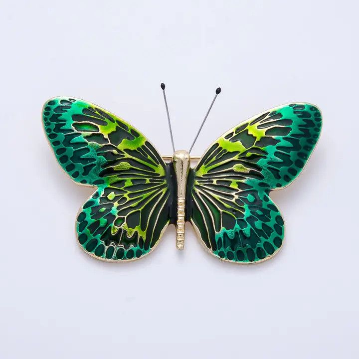 Butterfly Brooch, Color: Green, Size: O/S