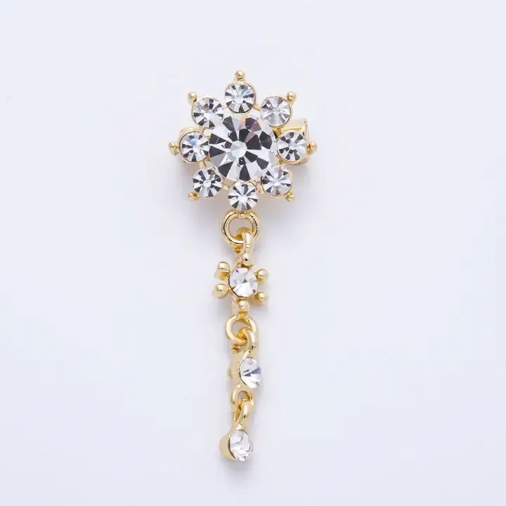 Round Drop Brooch