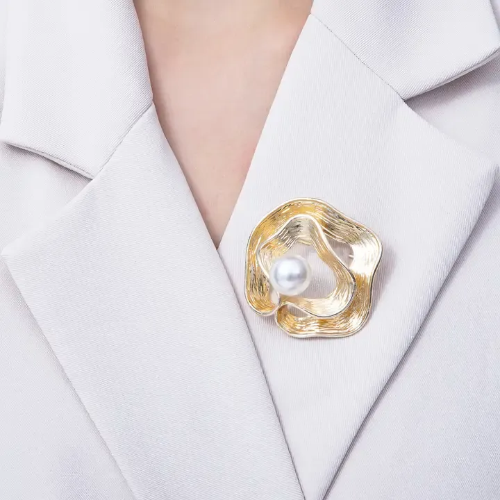 Geo Foil Brooch