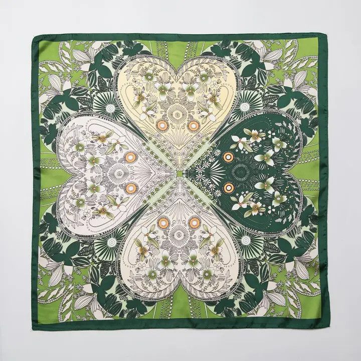 Artsy Design Scarf, Color: Green, Size: O/S