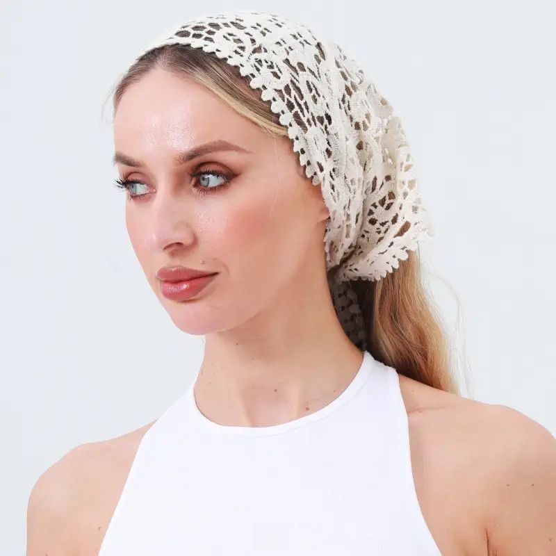 Crochet Shawl, Color: Natural, Size: O/S
