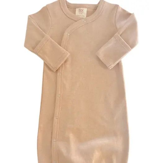 Gown Organic, Color: Biscuit, Size: 0-3M