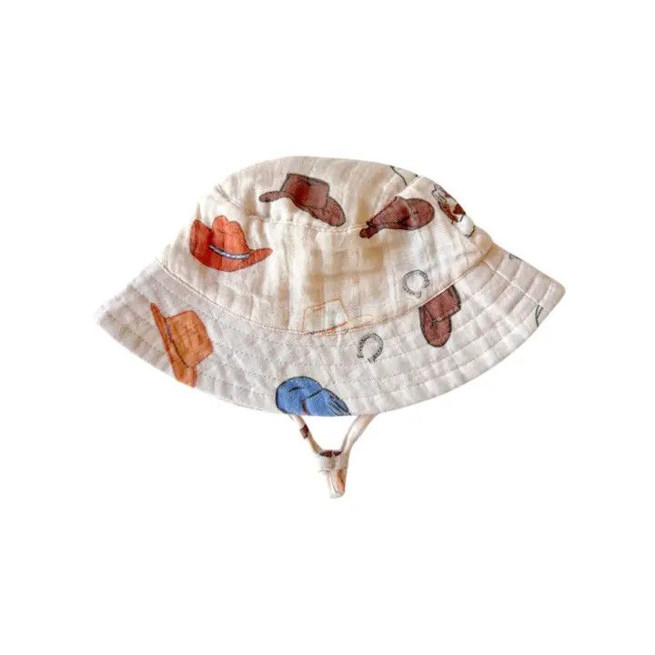 Bucket Hat, Color: Muslin, Size: 12-24M