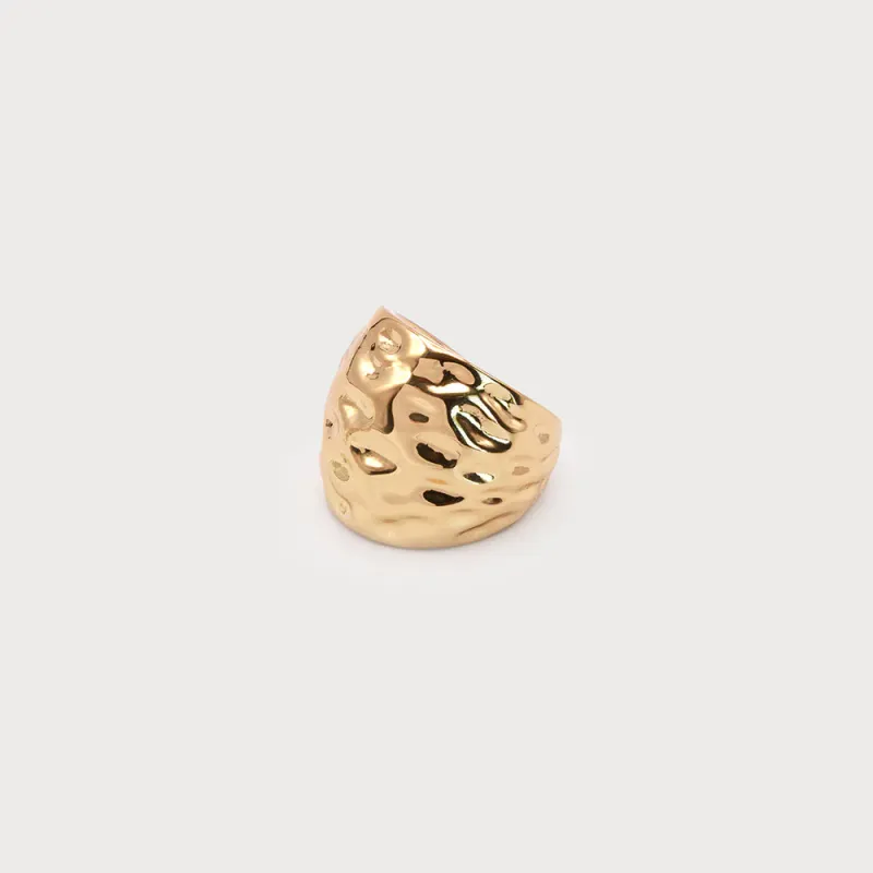 Hammered Dome Ring